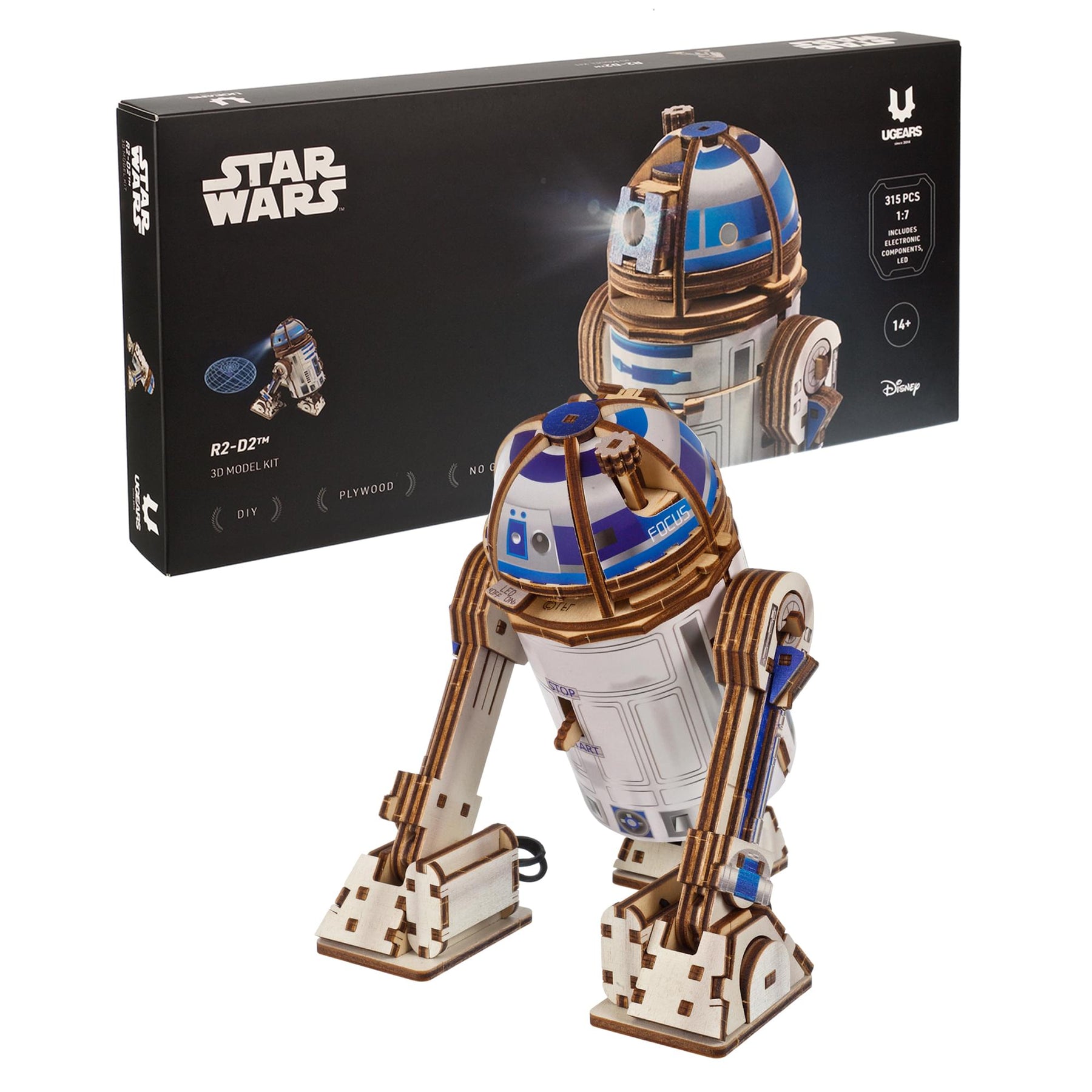 Star Wars R2-D2 3D Wooden Puzzle Mechanical Model Kit