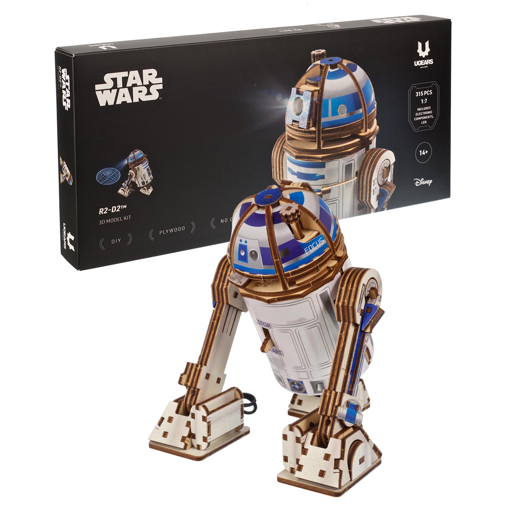 Star Wars R2-D2 3D Wooden Puzzle Mechanical Model Kit