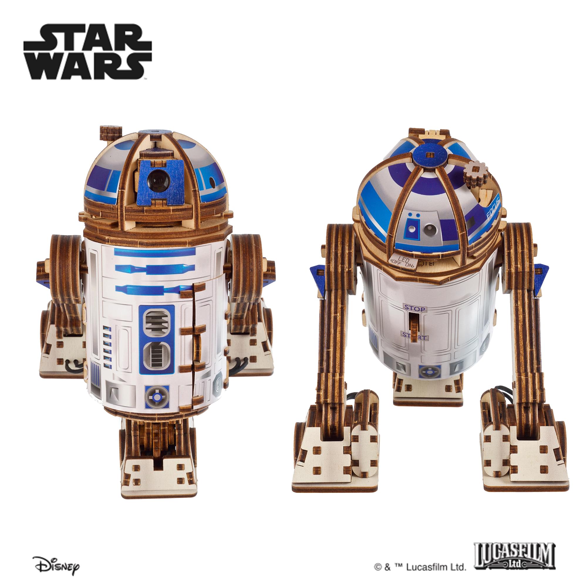 Star Wars R2-D2 3D Wooden Puzzle Mechanical Model Kit