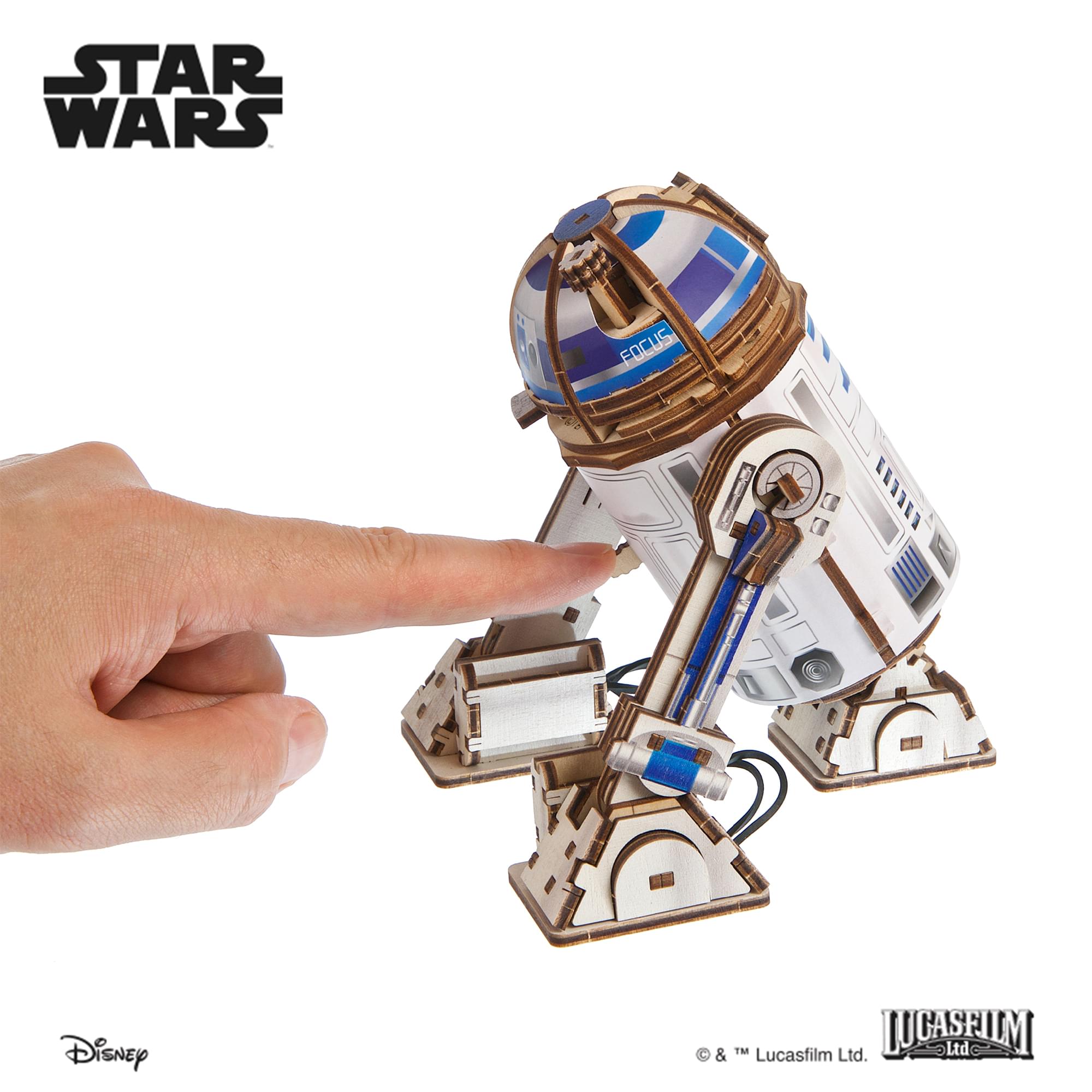 Star Wars R2-D2 3D Wooden Puzzle Mechanical Model Kit
