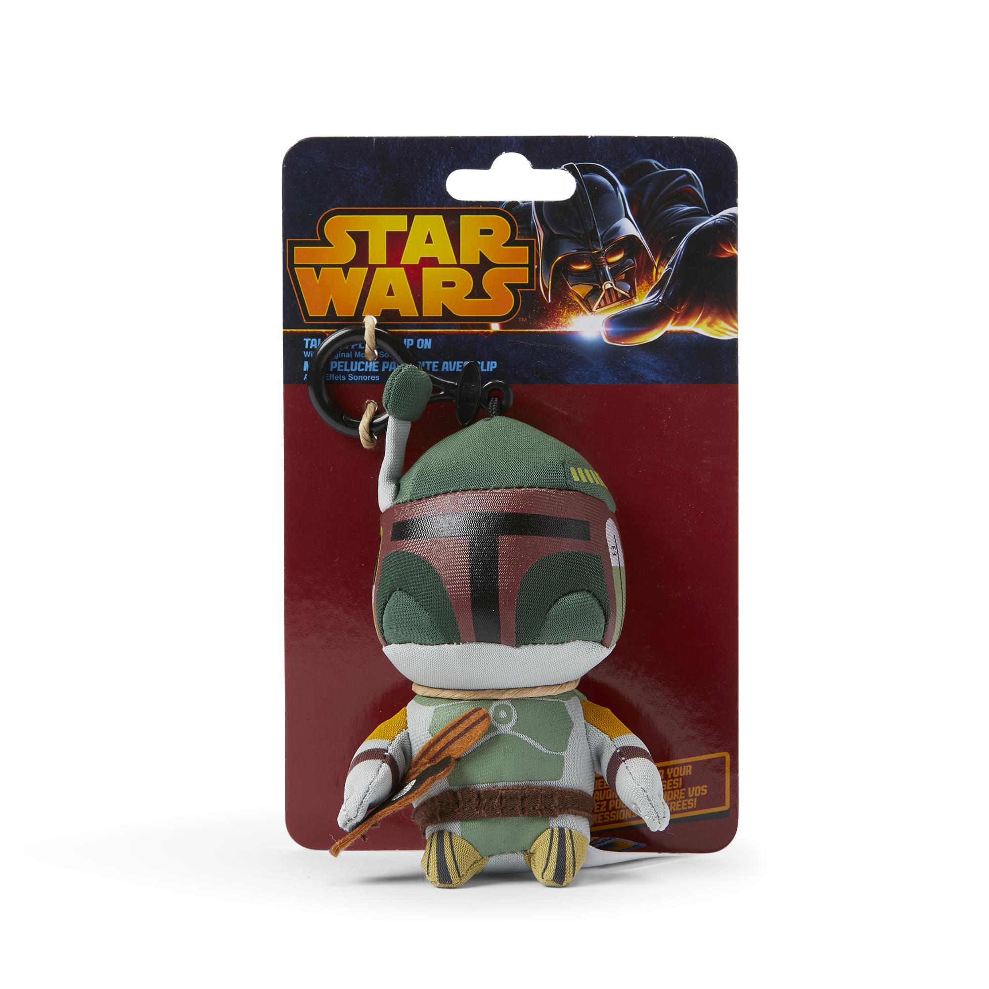 Star Wars Mini Talking Plush Toy Clip On - Boba Fett