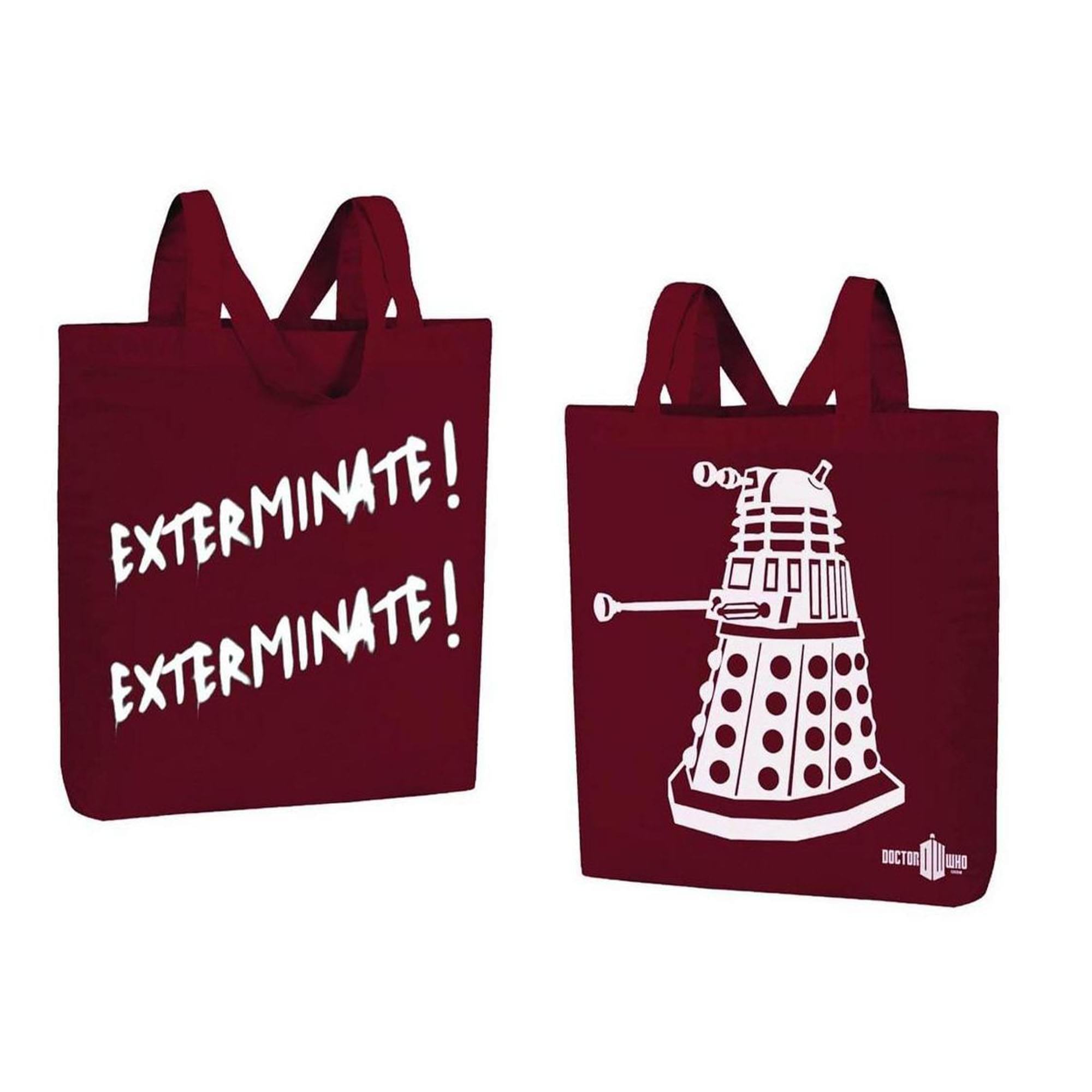 Doctor Who Dalek "Exterminate! Exterminate!" Large Tote Bag