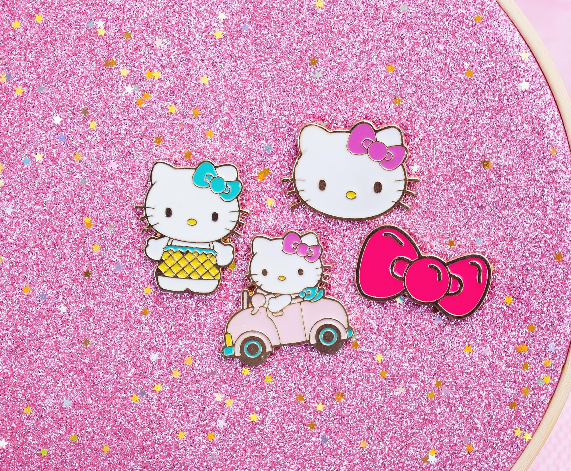 Sanrio Hello Kitty 4-Piece Enamel Pin Set