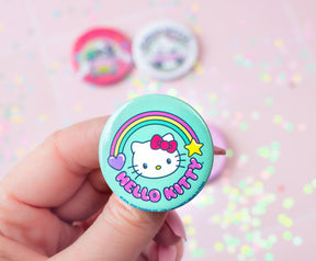 Sanrio Hello Kitty Pretty Pastels 5-Piece Tin Pin Button Set