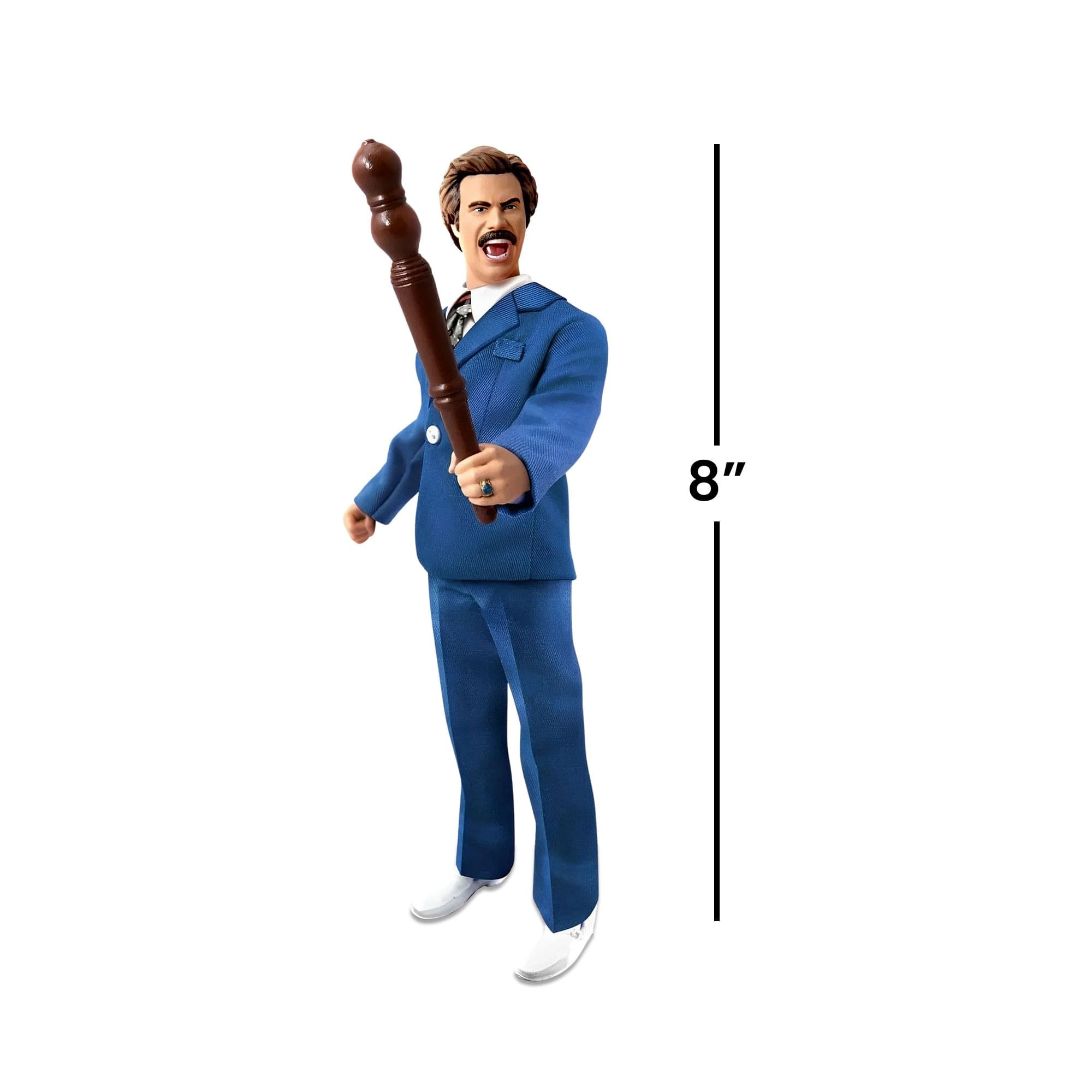 Anchorman 8" Retro Style Action Figure: Battle Ready Ron Burgundy