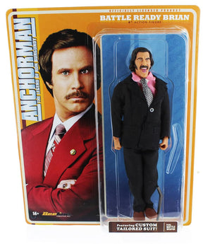 Anchorman 8-Inch Action Figures, Set of 3: Battle Ready Brick, Brian & Champ