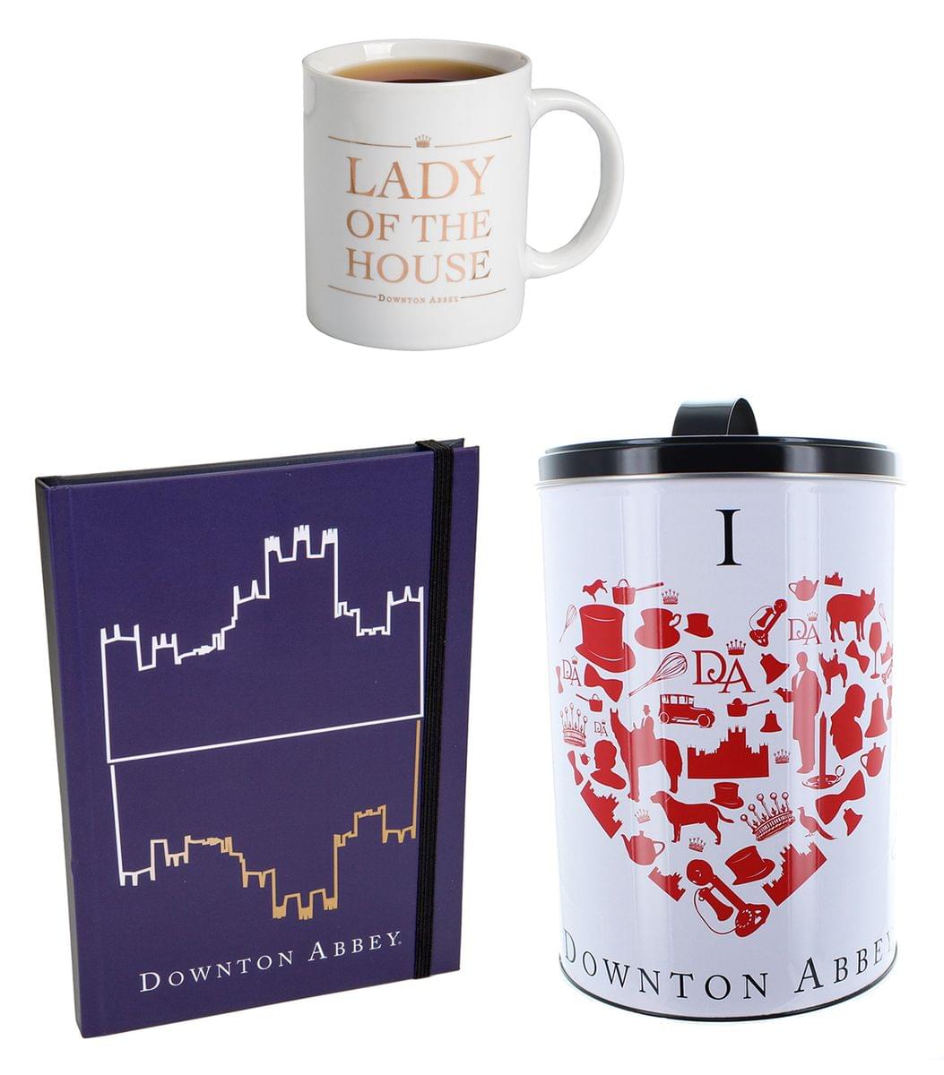Downton Abbey Collectible Bundle: Mug, Journal & Biscuit Tin