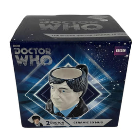 Doctor Who 2nd Doctor Patrick Troughton Ceramic 3D Toby Jug Mug