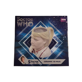Doctor Who 5th Doctor Peter Davison Ceramic 3D Toby Jug Mug