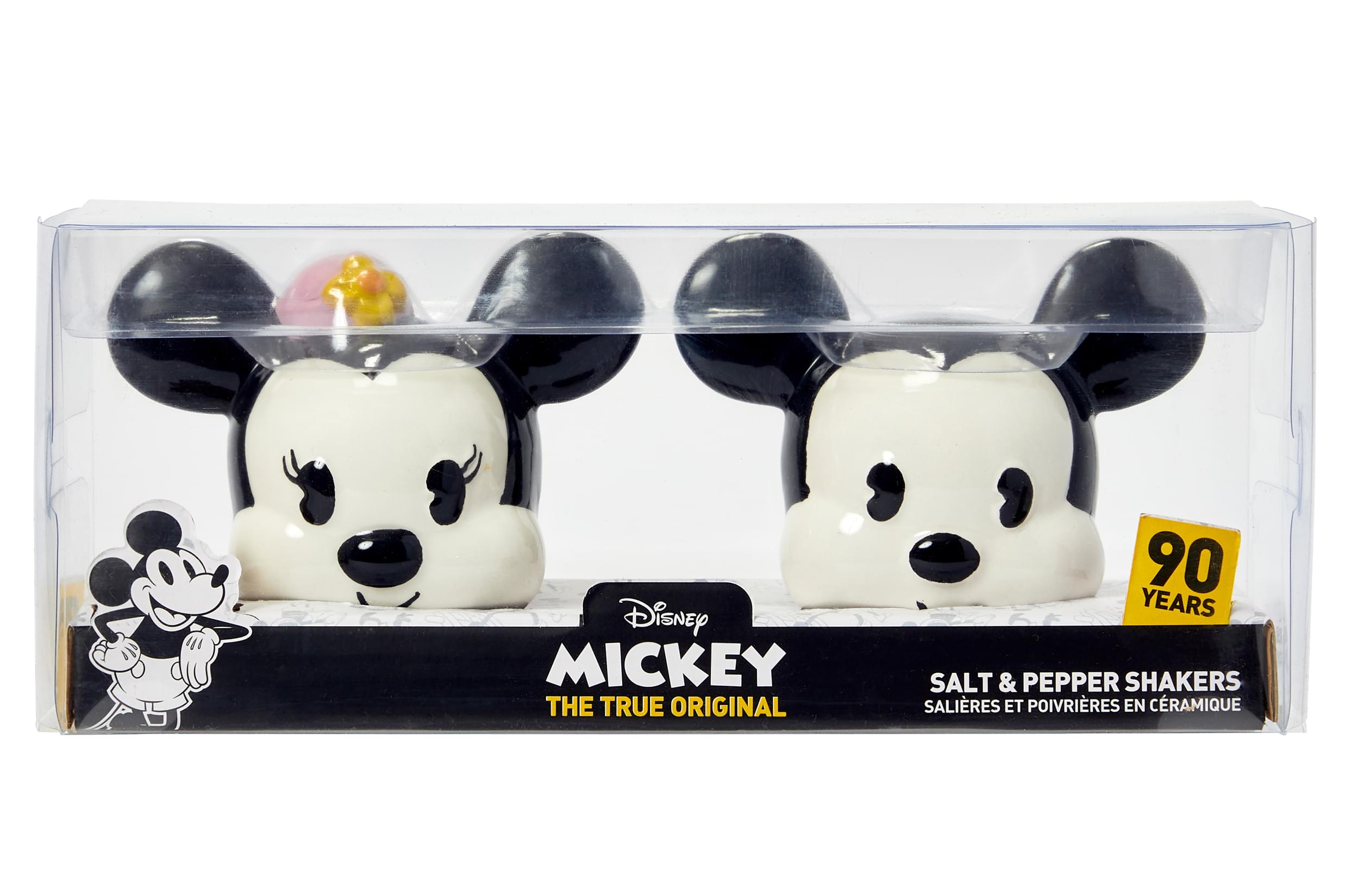 Disney Mickey Mouse & Minnie Mouse Salt & Pepper Shaker Set | Ceramic Shakers