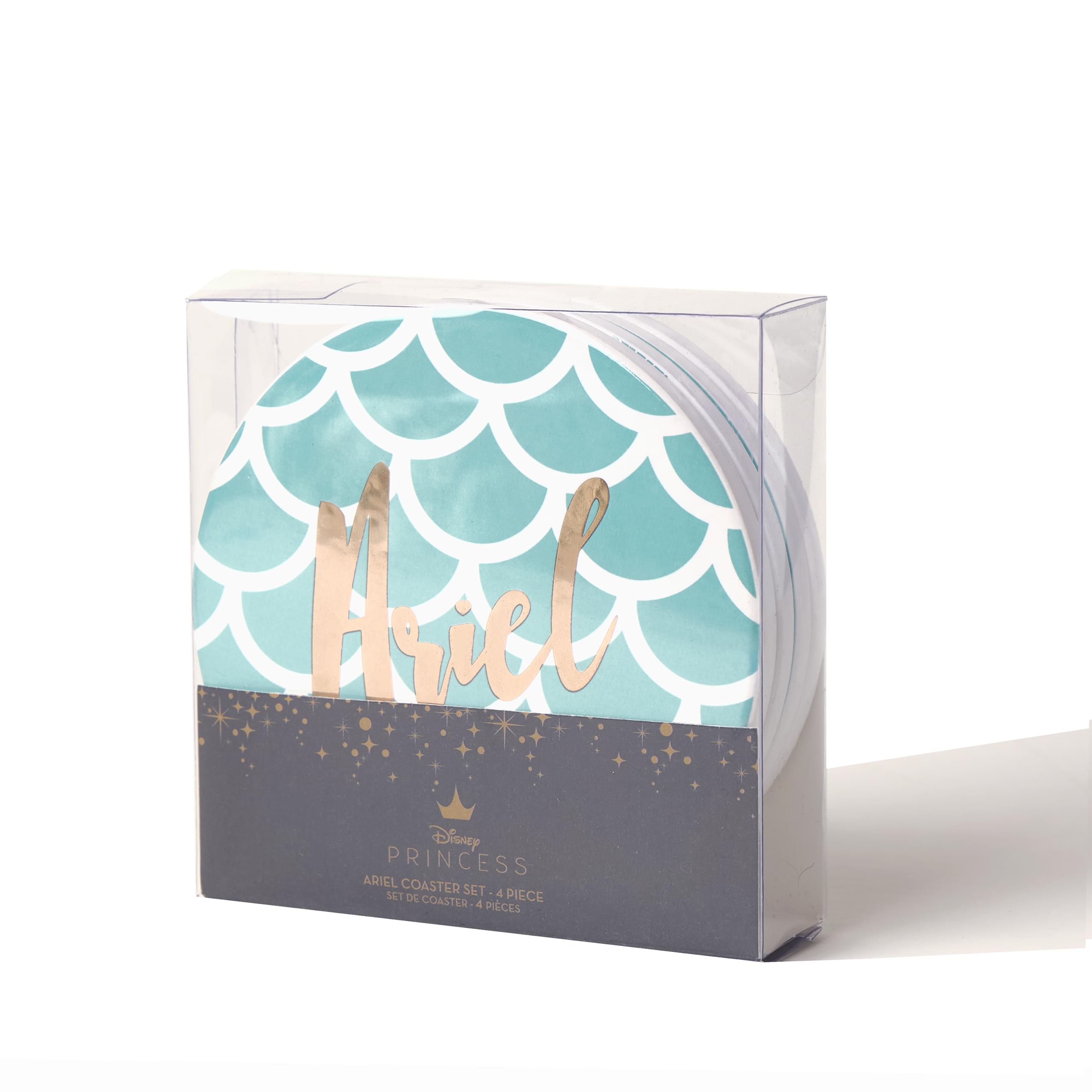 Disney The Little Mermaid 4 Piece Ceramic Coaster Set