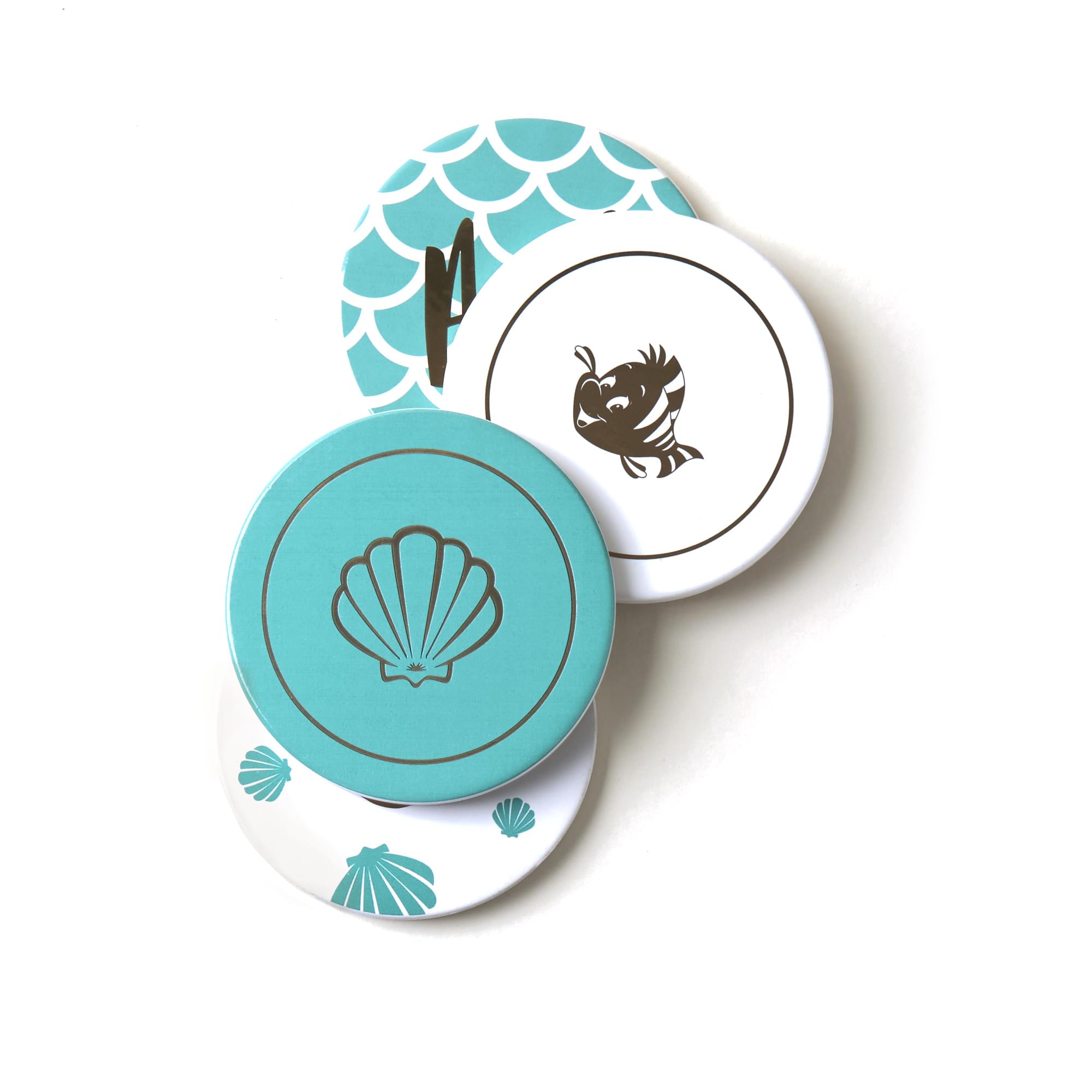 Disney The Little Mermaid 4 Piece Ceramic Coaster Set