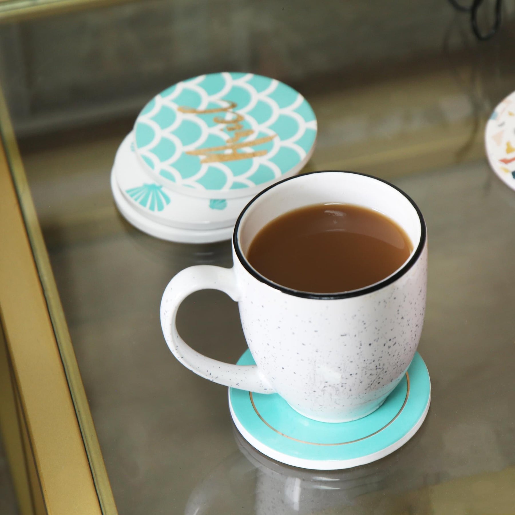 Disney The Little Mermaid 4 Piece Ceramic Coaster Set