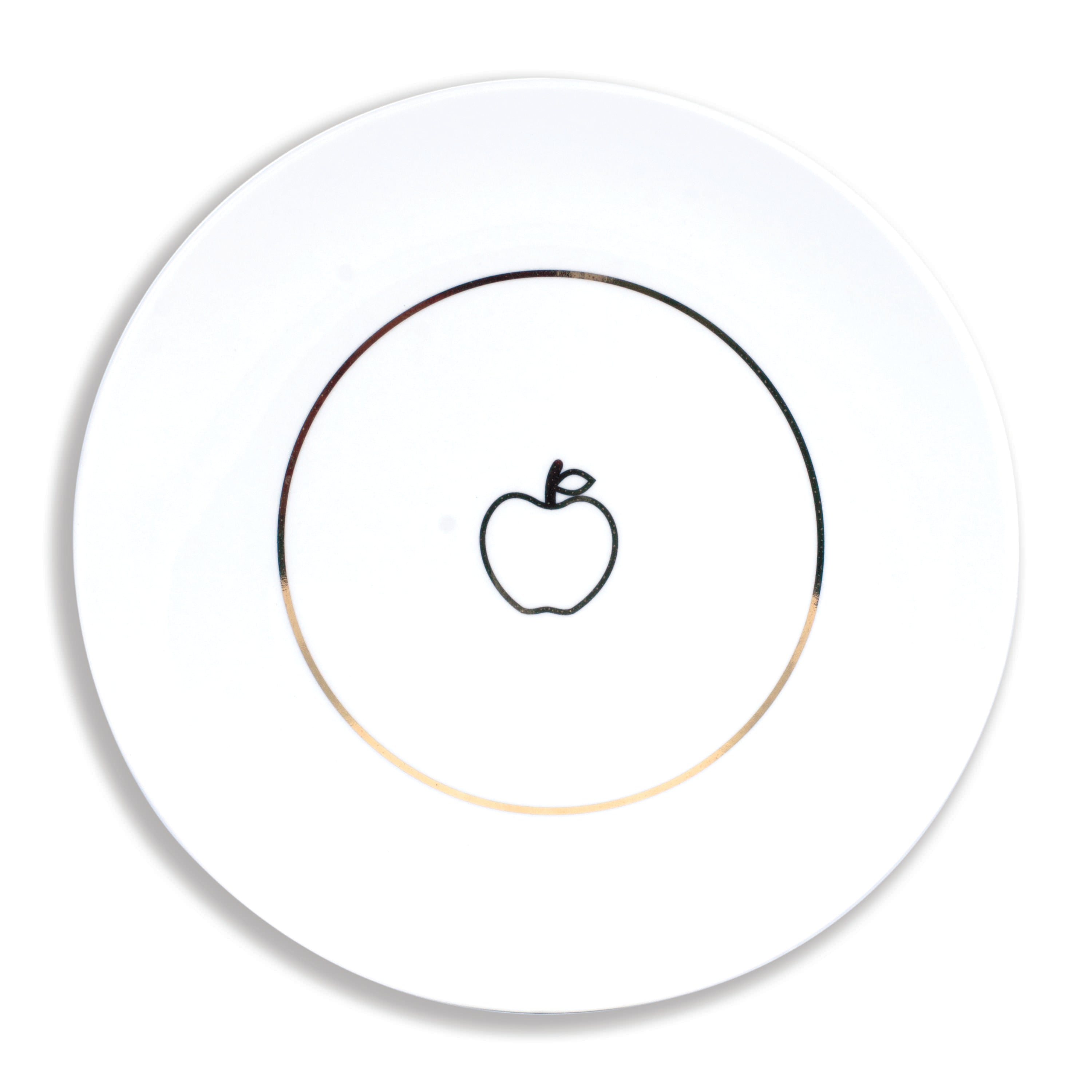 Disney Snow White Apple 4 Piece Porcelain 7" Plate Set