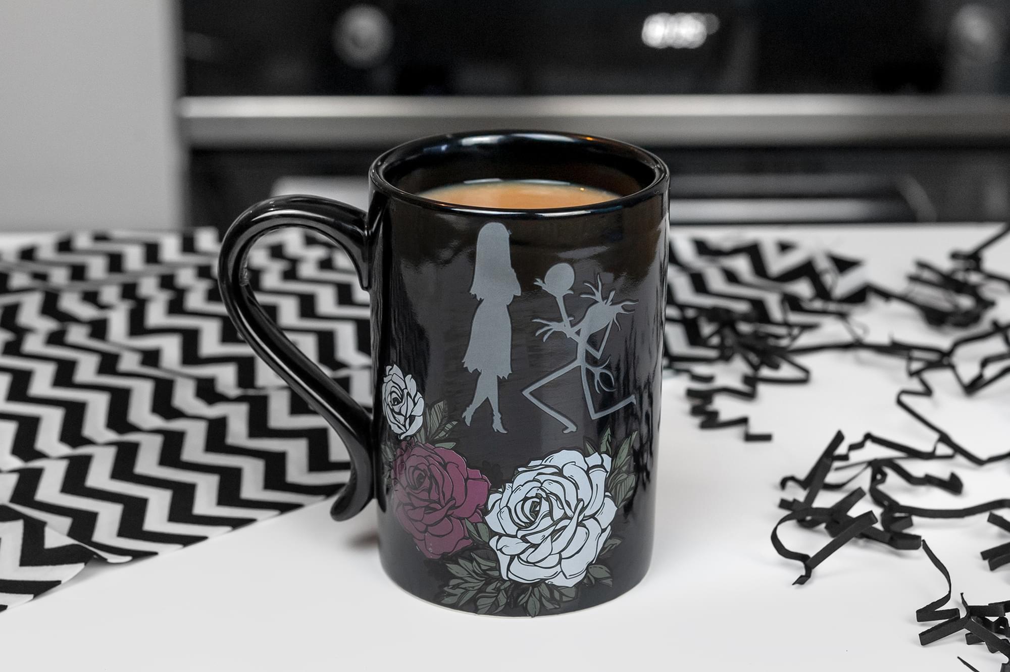 The Nightmare Before Christmas Black Rose Wedding 15 Oz Ceramic Coffee Mug