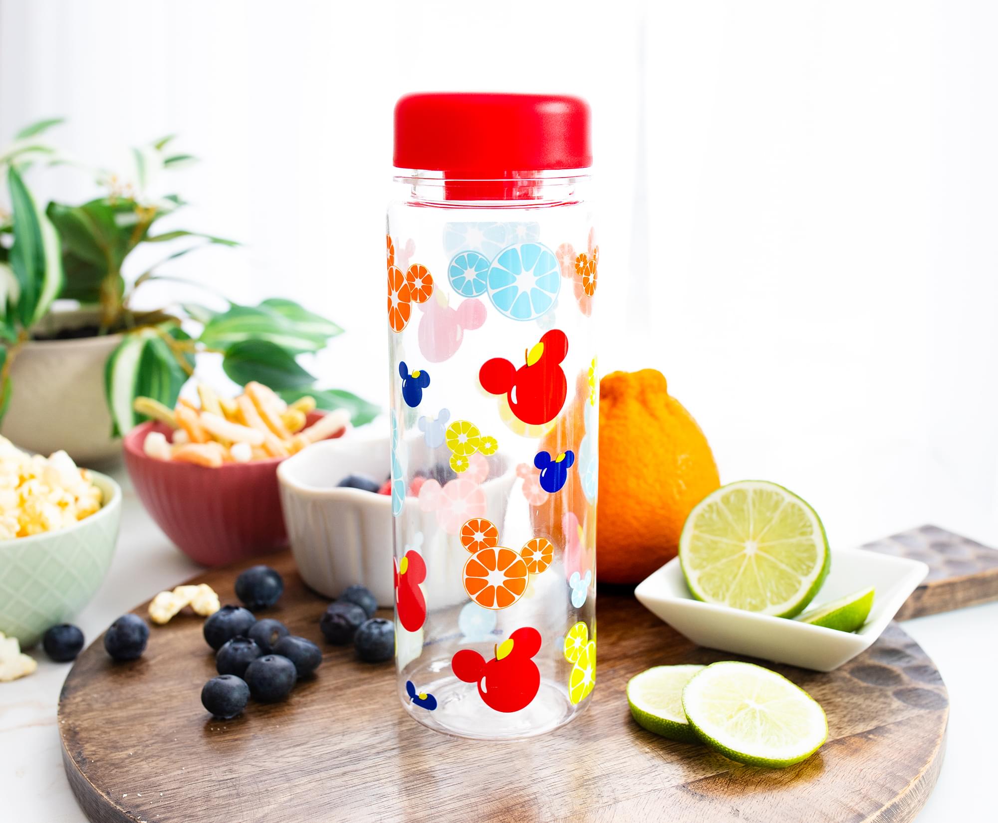 Disney Mickey Mouse Fruit Icons Water Bottle | Holds 17 Ounces