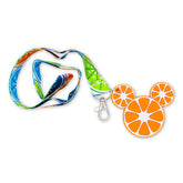 Disney Mickey Mouse Fruit Lanyard With Orange Charm