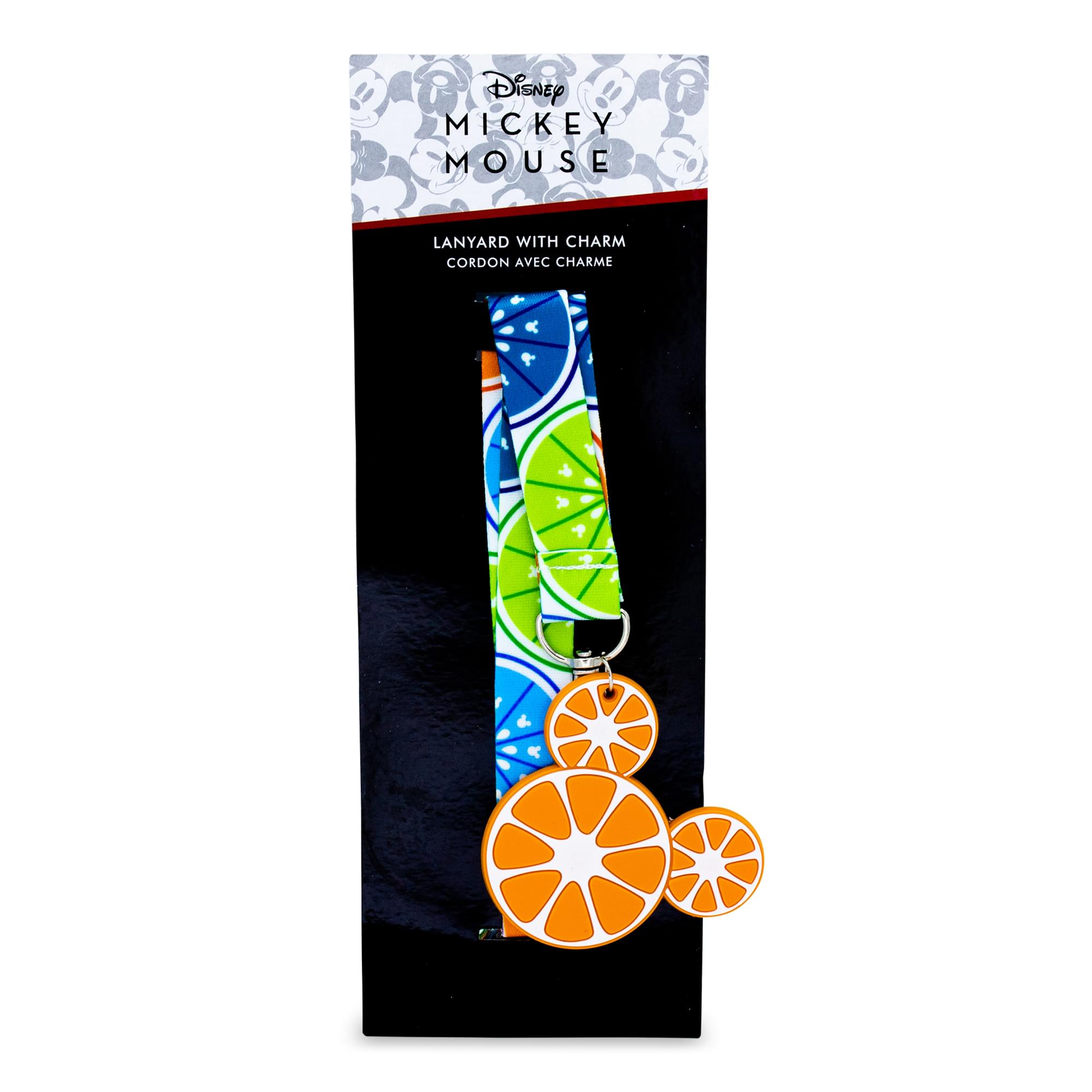 Disney Mickey Mouse Fruit Lanyard With Orange Charm