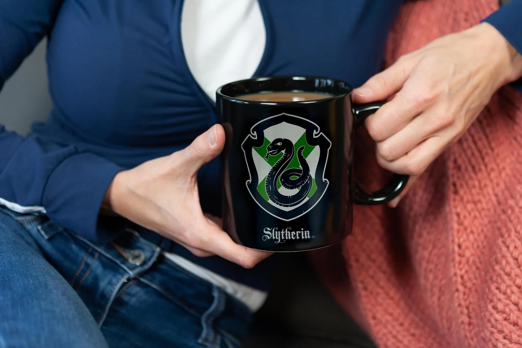 Harry Potter Slytherin 20oz Heat Reveal Ceramic Coffee Mug | Color Changing Cup