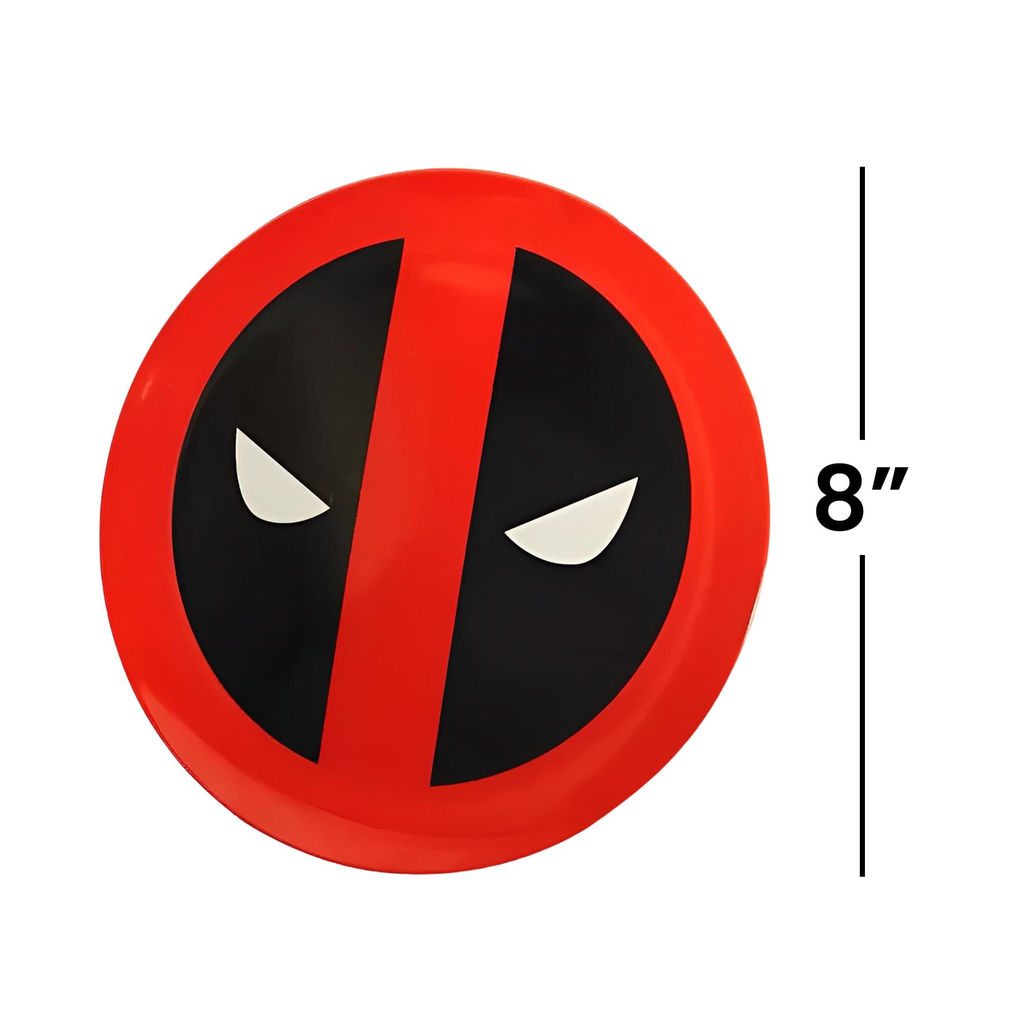 Marvel Dead Pool Round Plate 4-Piece Set