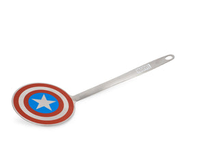 Marvel Captain America Shield Colored Flat Stainless Steel Wide Head Spatula