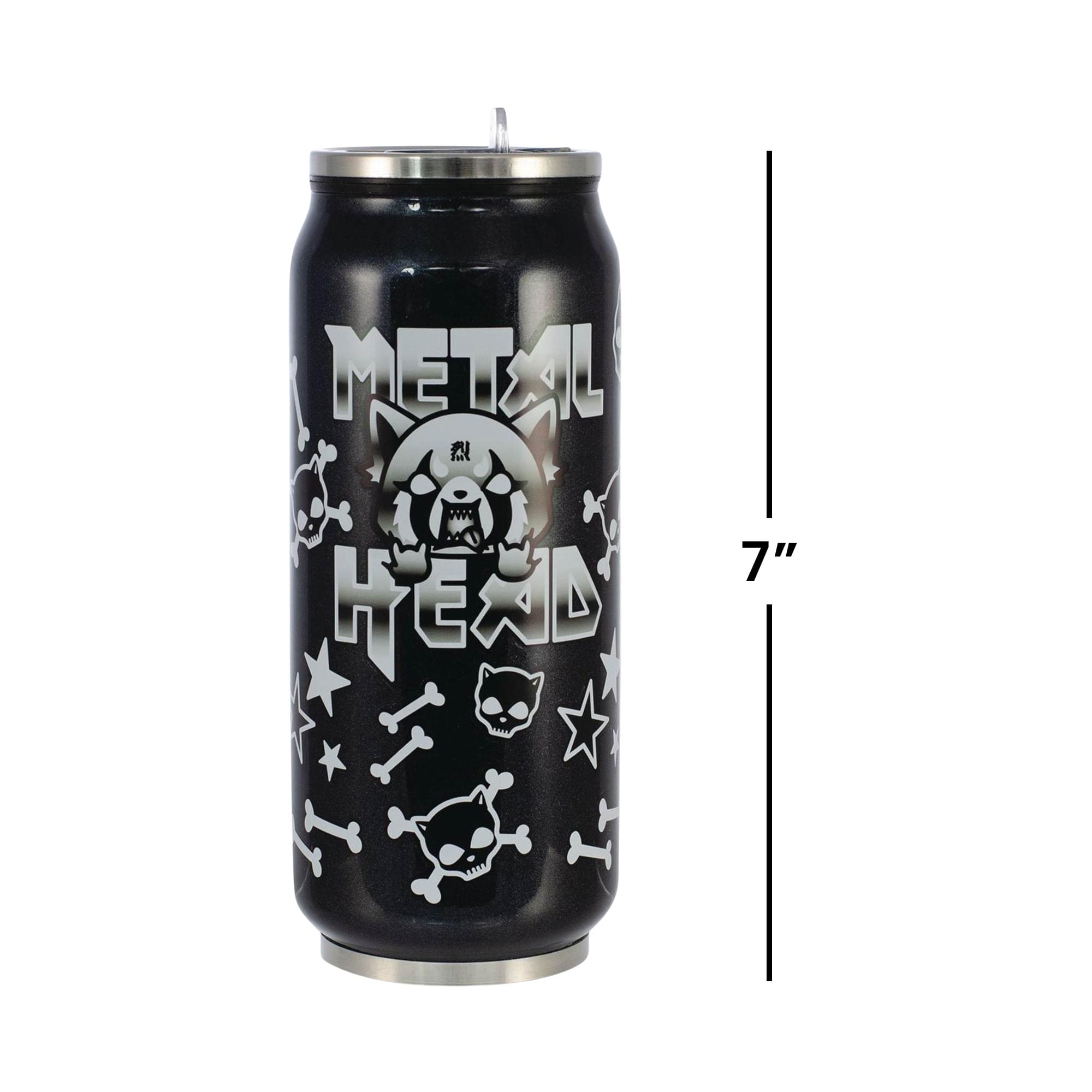 Aggretsuko Metal Head 12oz Insulated Stainless Steel Travel Can