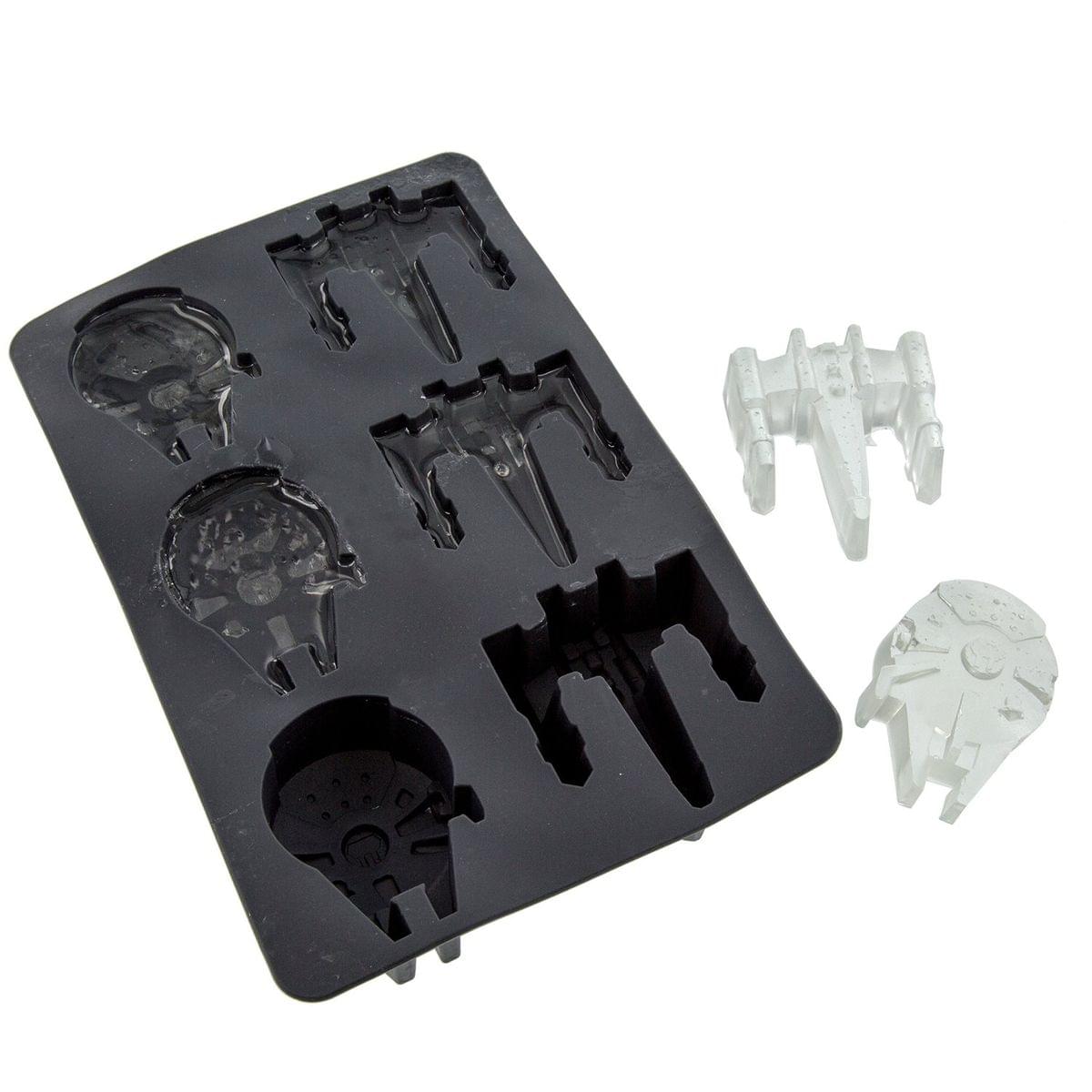 Star Wars Silicone Ice Cube Tray: Millennium Falcon and X-Wing