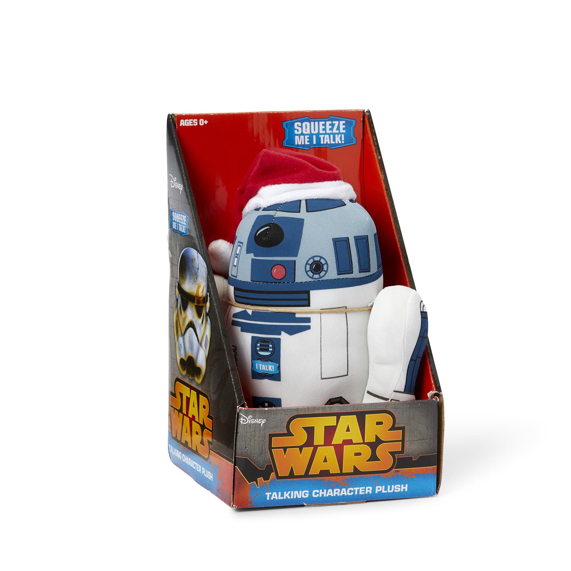 Stuffed Star Wars Plush Toy - 9" Talking Santa R2D2 Doll