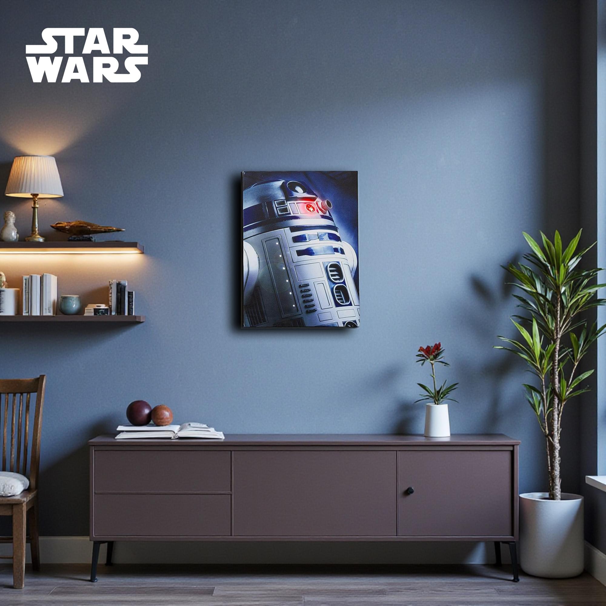 Star Wars 23.9"x19.9" Illuminated Canvas Wall Art, Set of 3