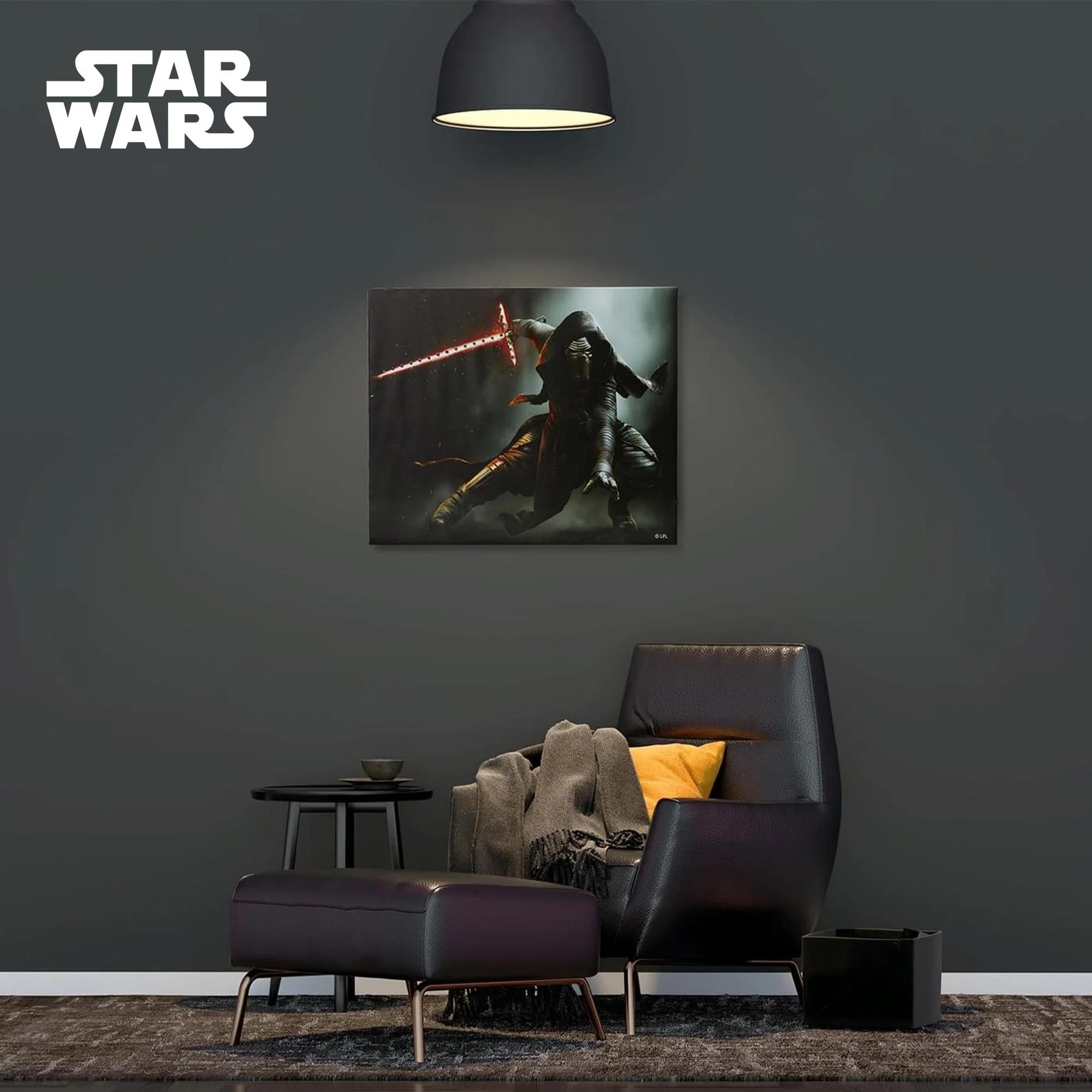 Star Wars 23.9"x19.9" Illuminated Canvas Wall Art, Set of 3