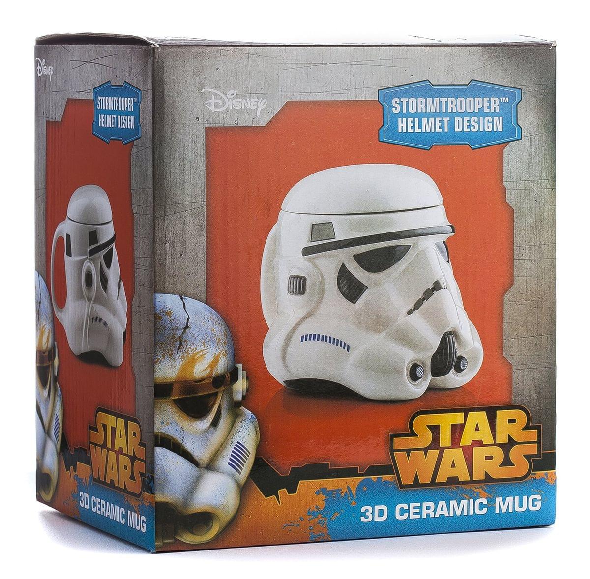 Star Wars 20oz Ceramic Figural Mug with Lid: Stormtrooper