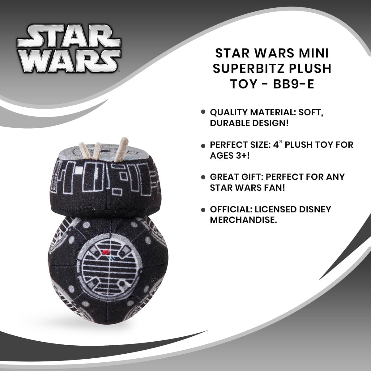 Star Wars Mini SuperBITZ Plush Toy - BB9-E