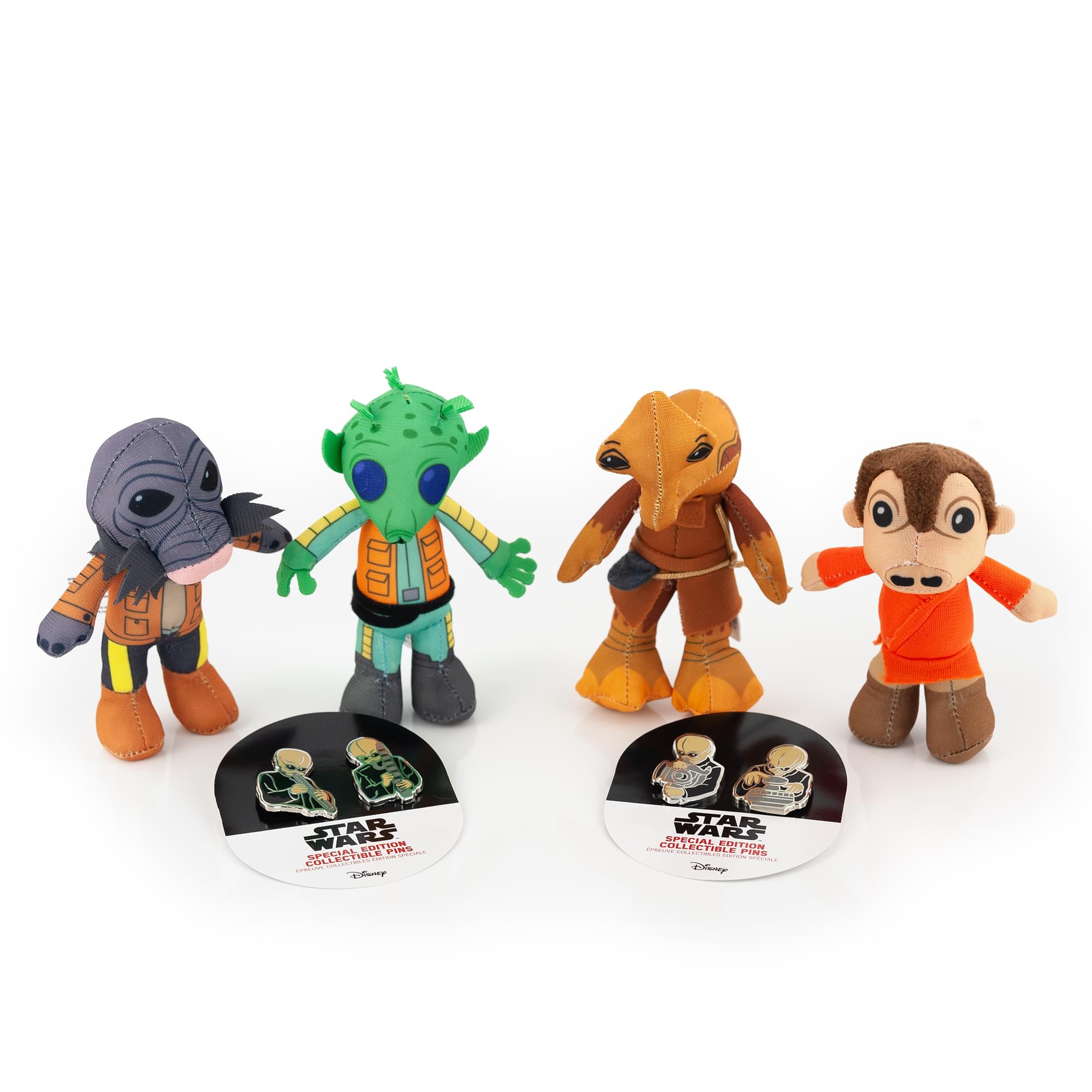 Star Wars Exclusive Mos Eisley's Cantina Villains Plush & Enamel Pin Set