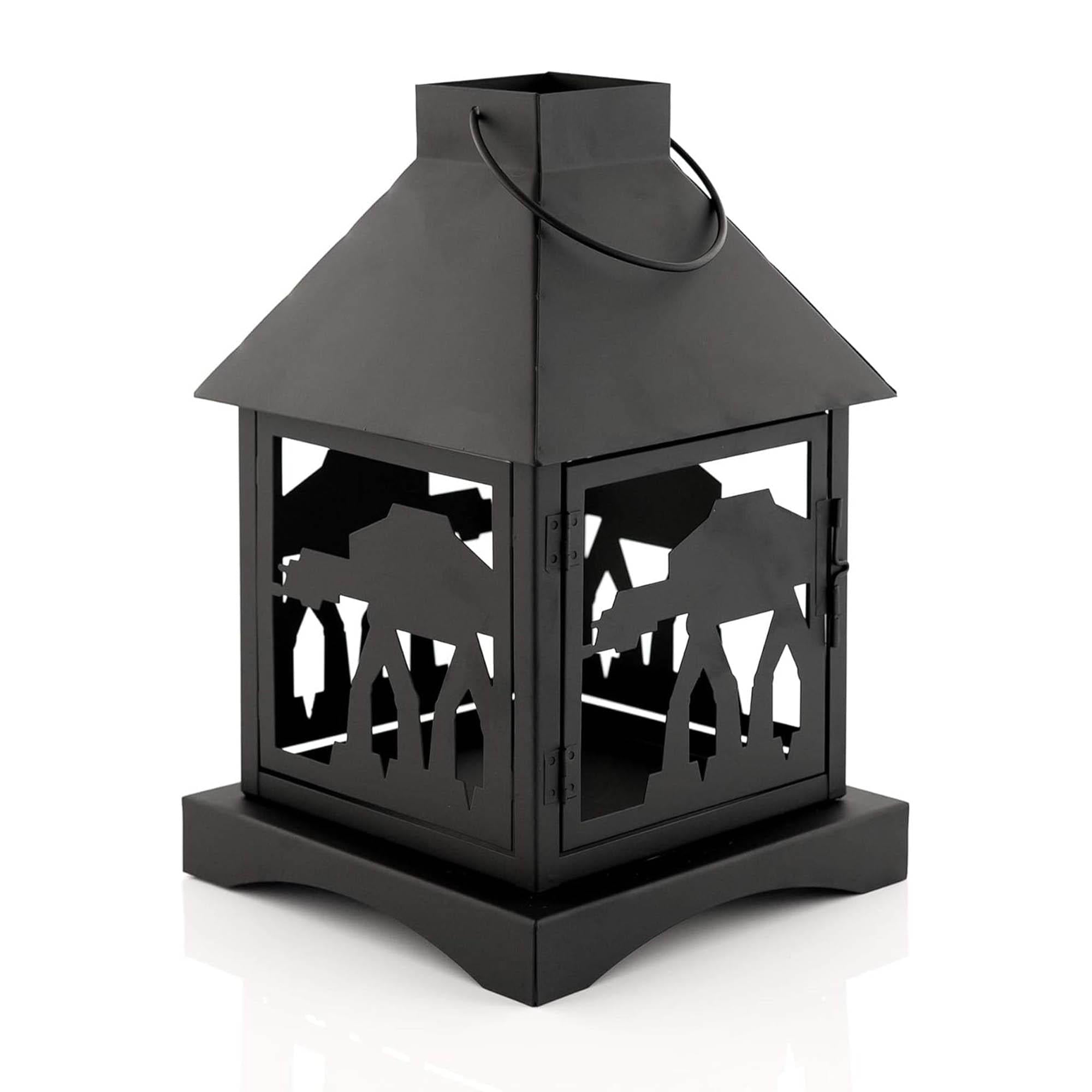 Star Wars Black Stamped Lantern | Imperial AT-AT | 12 Inches | Set of 2