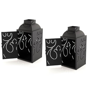Star Wars Black Stamped Lantern | Rebel Insignia | 14 Inches | Set of 2