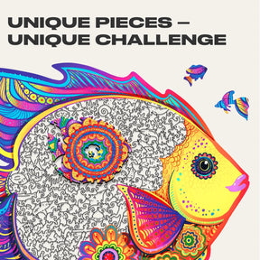 Shining Fish 196 Piece Shaped Wooden Jigsaw Puzzle