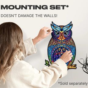Charming Owl 366 Piece Shaped Wooden Jigsaw Puzzle