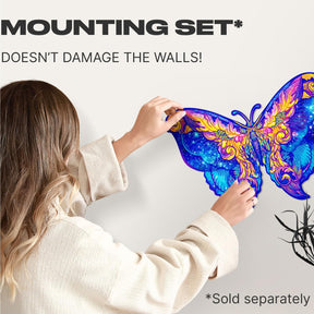 Intergalaxy Butterfly 306 Piece Shaped Wooden Jigsaw Puzzle