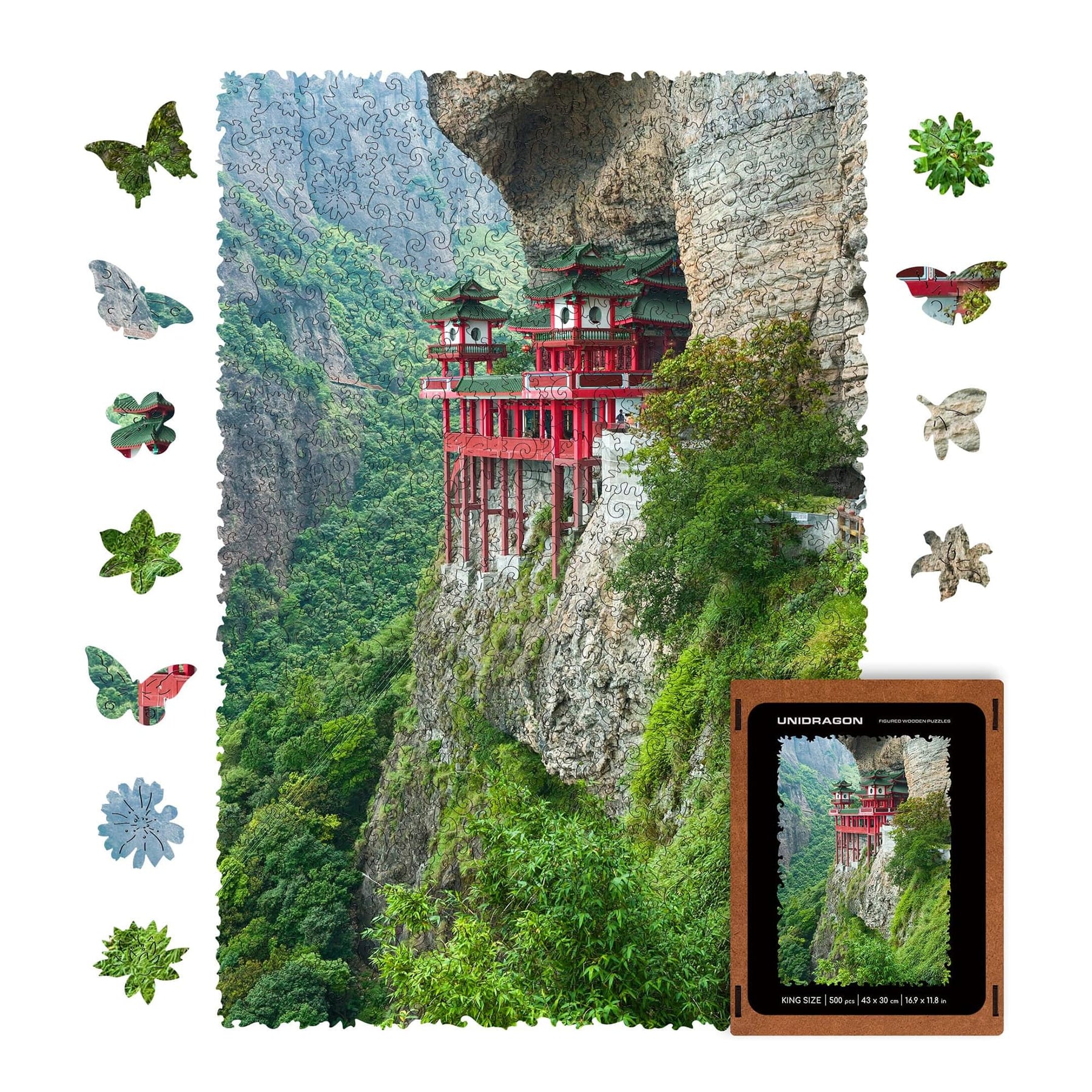Soaring Temple 125 Piece Wooden Jigsaw Puzzle