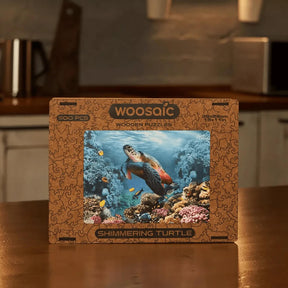 Shimmering Turtle 1000 Piece Wooden Jigsaw Puzzle