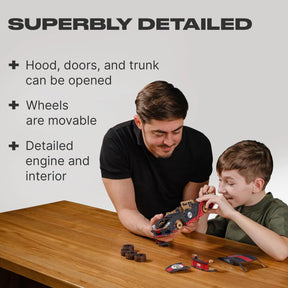 Comet GTS Black-Red 219 Piece Wooden 3D Puzzle