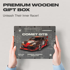 Comet GTS Black-Red 219 Piece Wooden 3D Puzzle