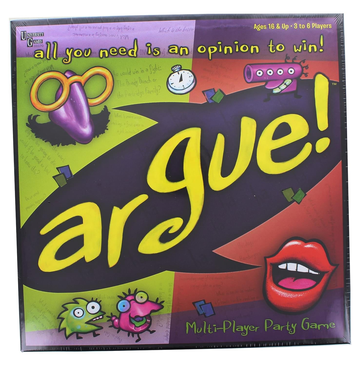 Argue! Multi-Player Adult Party Game | For 3-6 Players