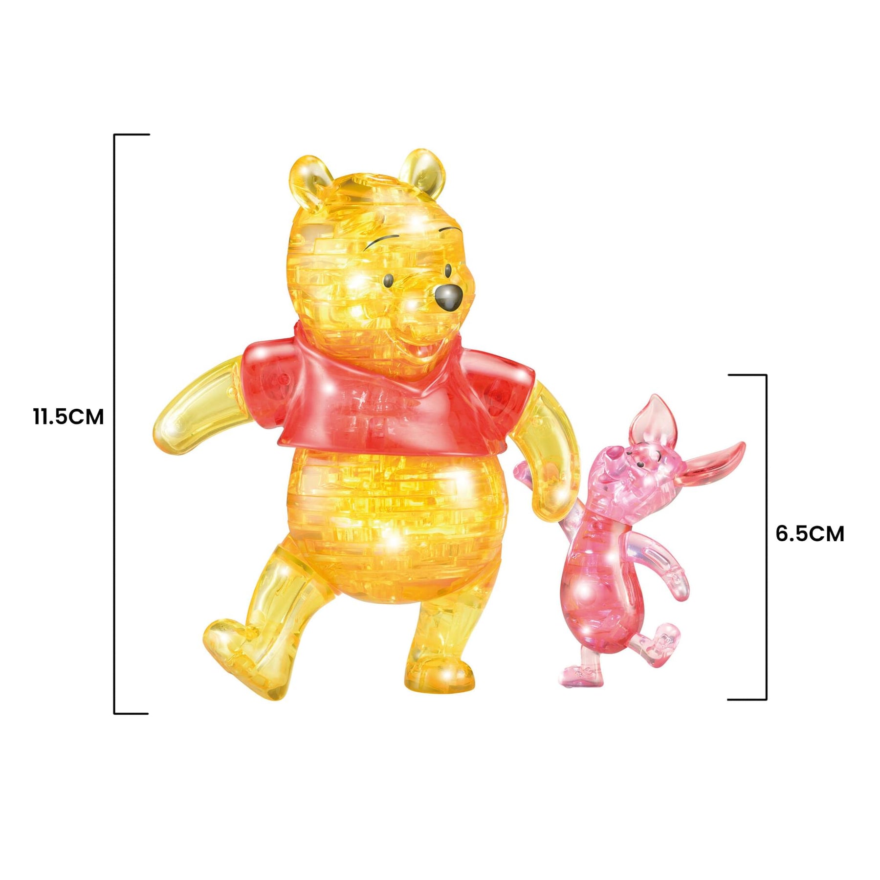 Disney Winnie the Pooh 57 Piece 3D Crystal Puzzle | Pooh and Piglet