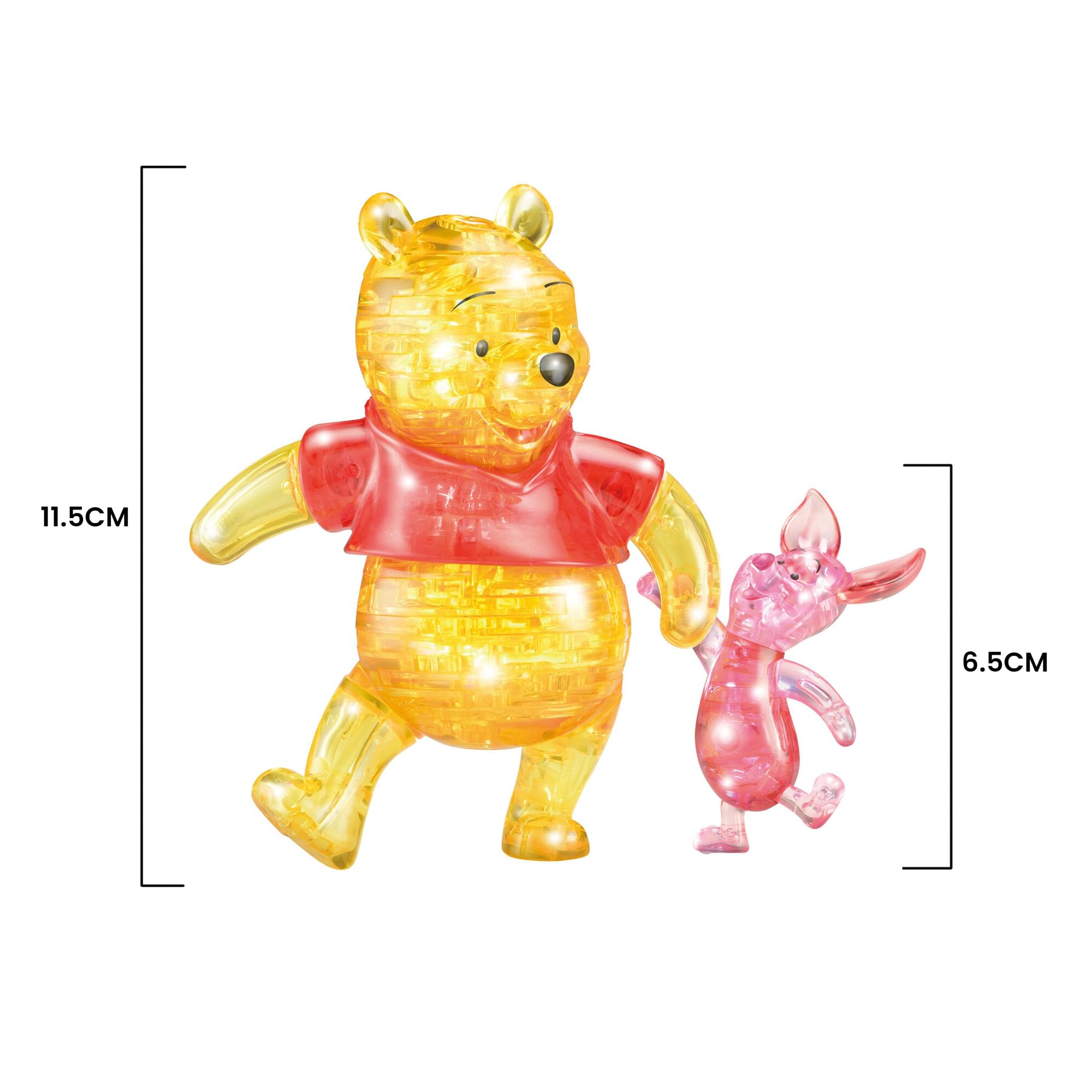 Disney Winnie the Pooh 57 Piece 3D Crystal Puzzle | Pooh and Piglet