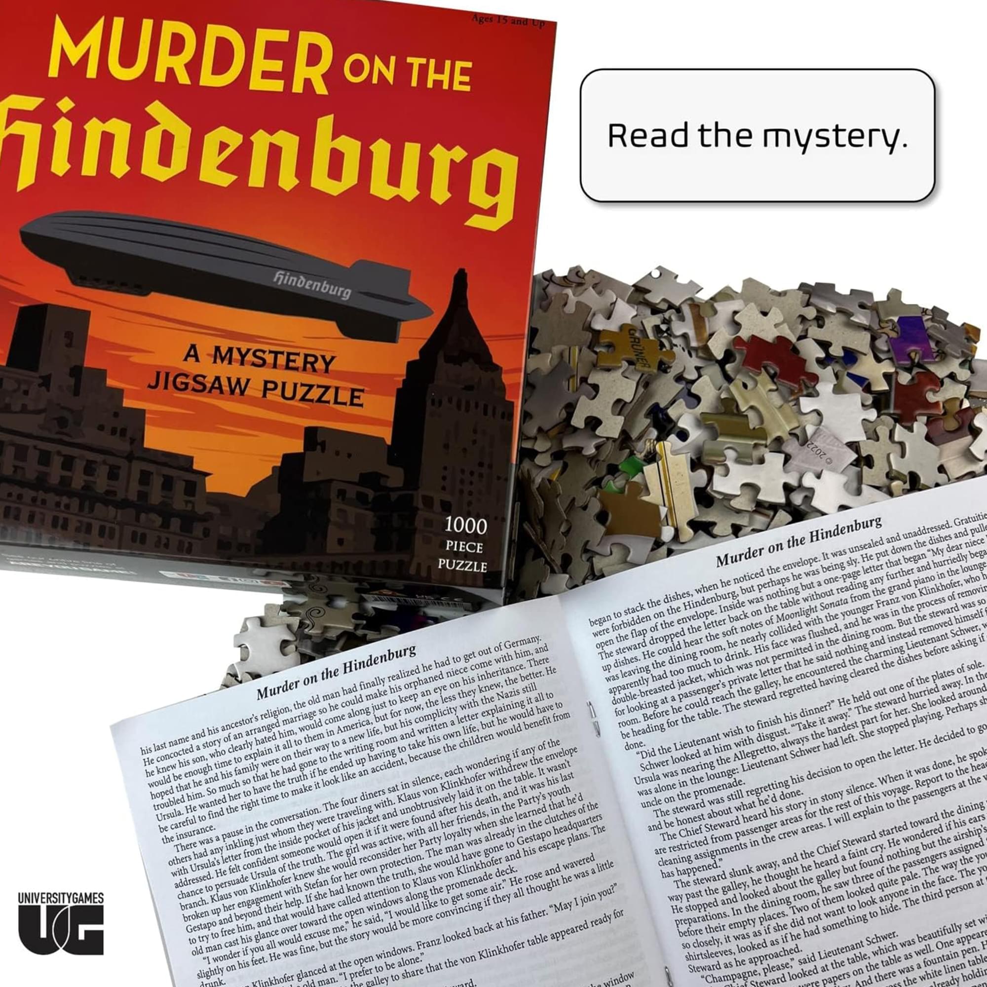 Murder on the Hindenburg 100 Piece Mystery Jigsaw Puzzle