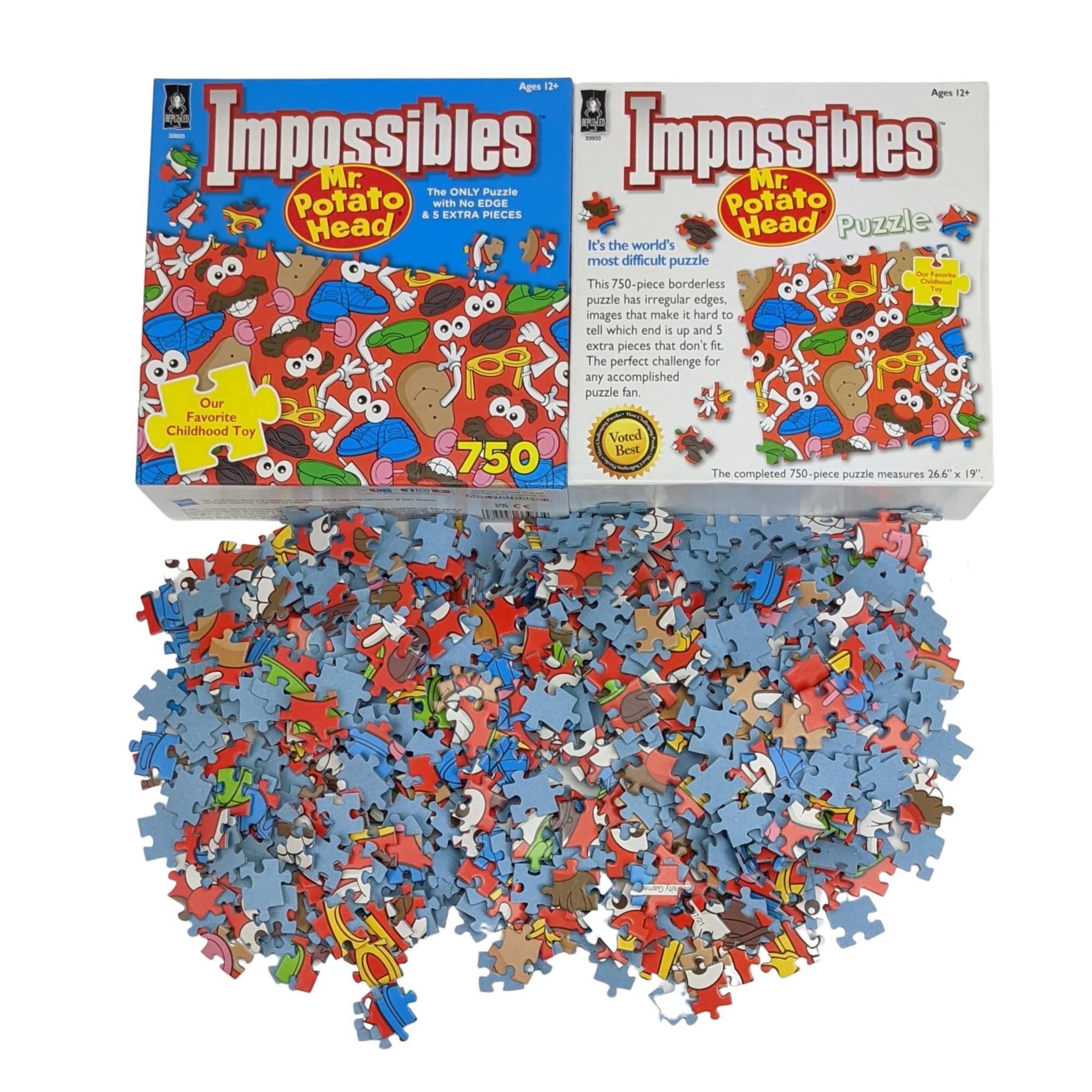 Mr. Potato Head Impossibles 1000 Piece Jigsaw Puzzle | No Edge | 5 Extra Pieces