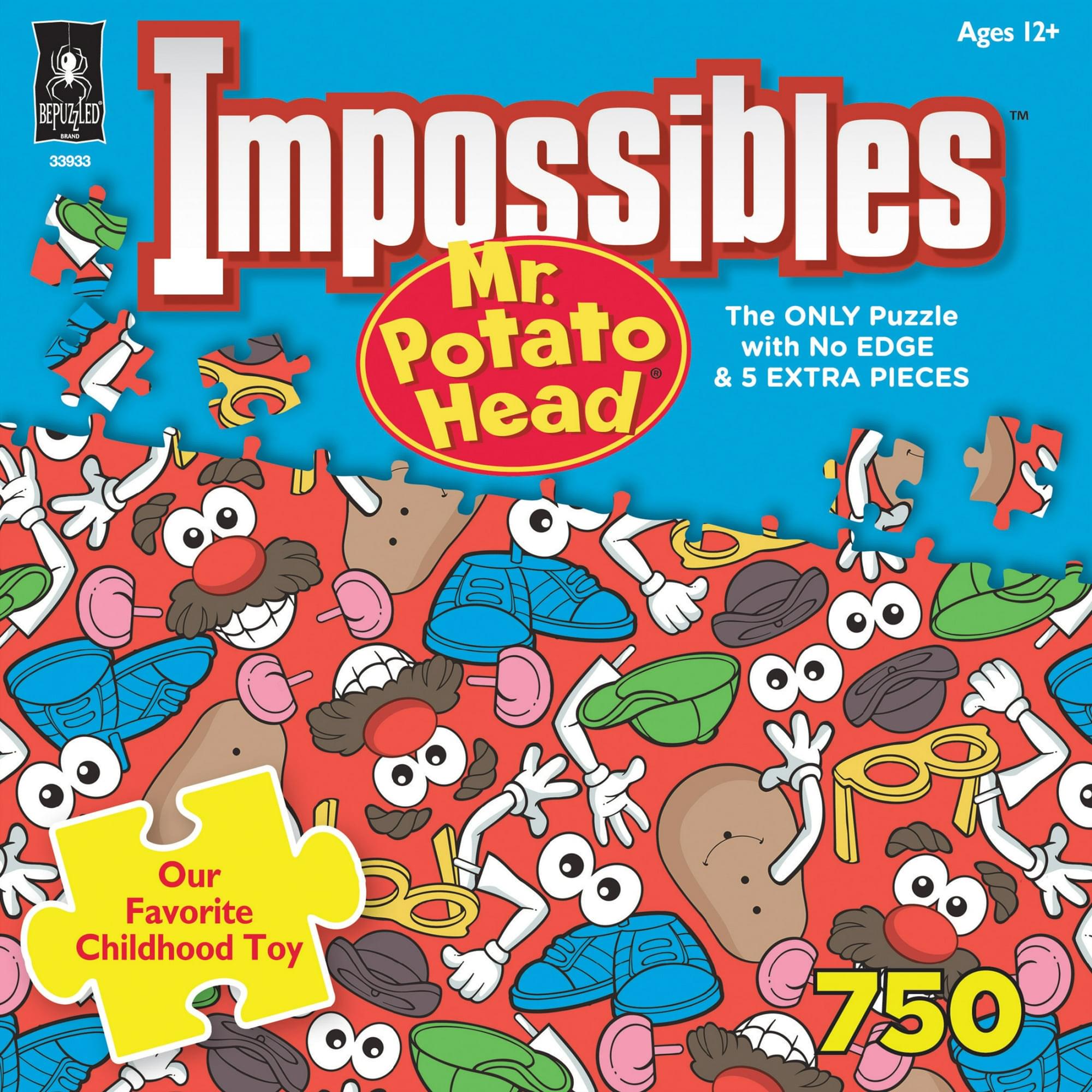 Mr. Potato Head Impossibles 1000 Piece Jigsaw Puzzle | No Edge | 5 Extra Pieces