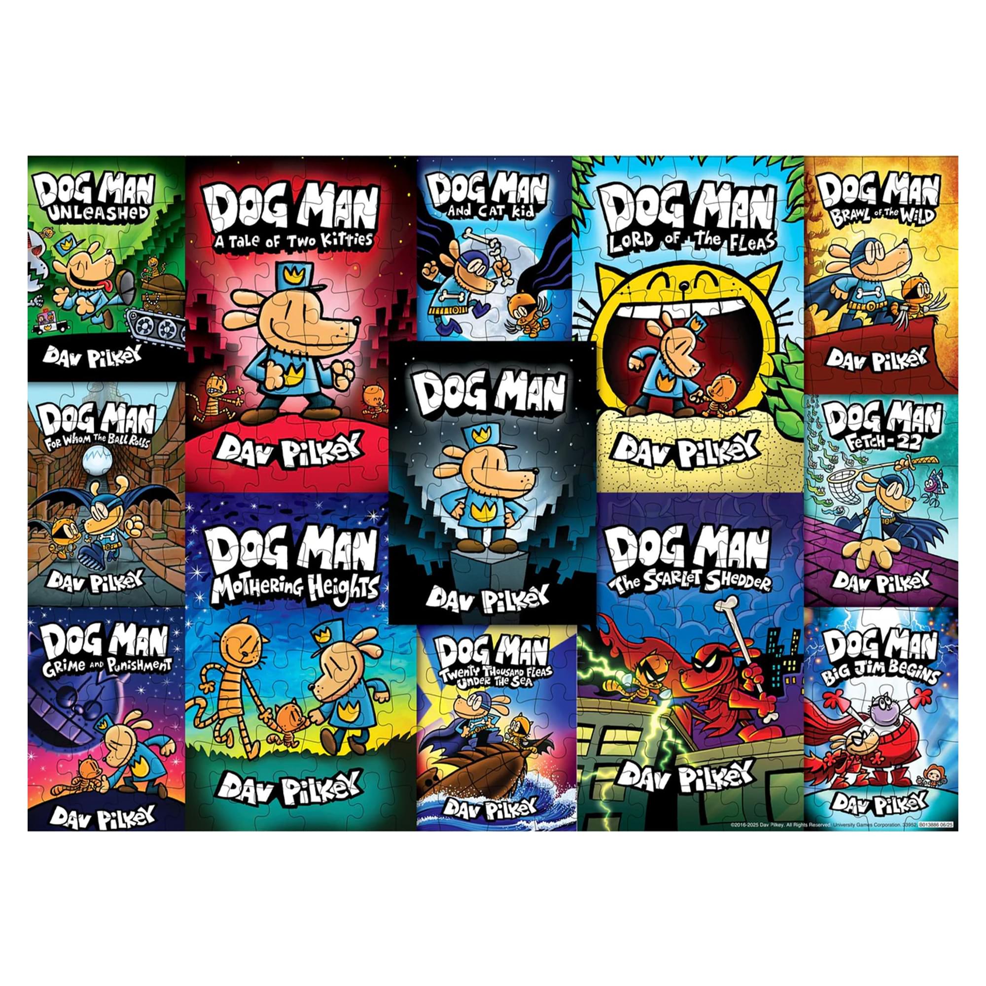 Dog Man Book Covers 300 Piece Jigsaw Puzzle