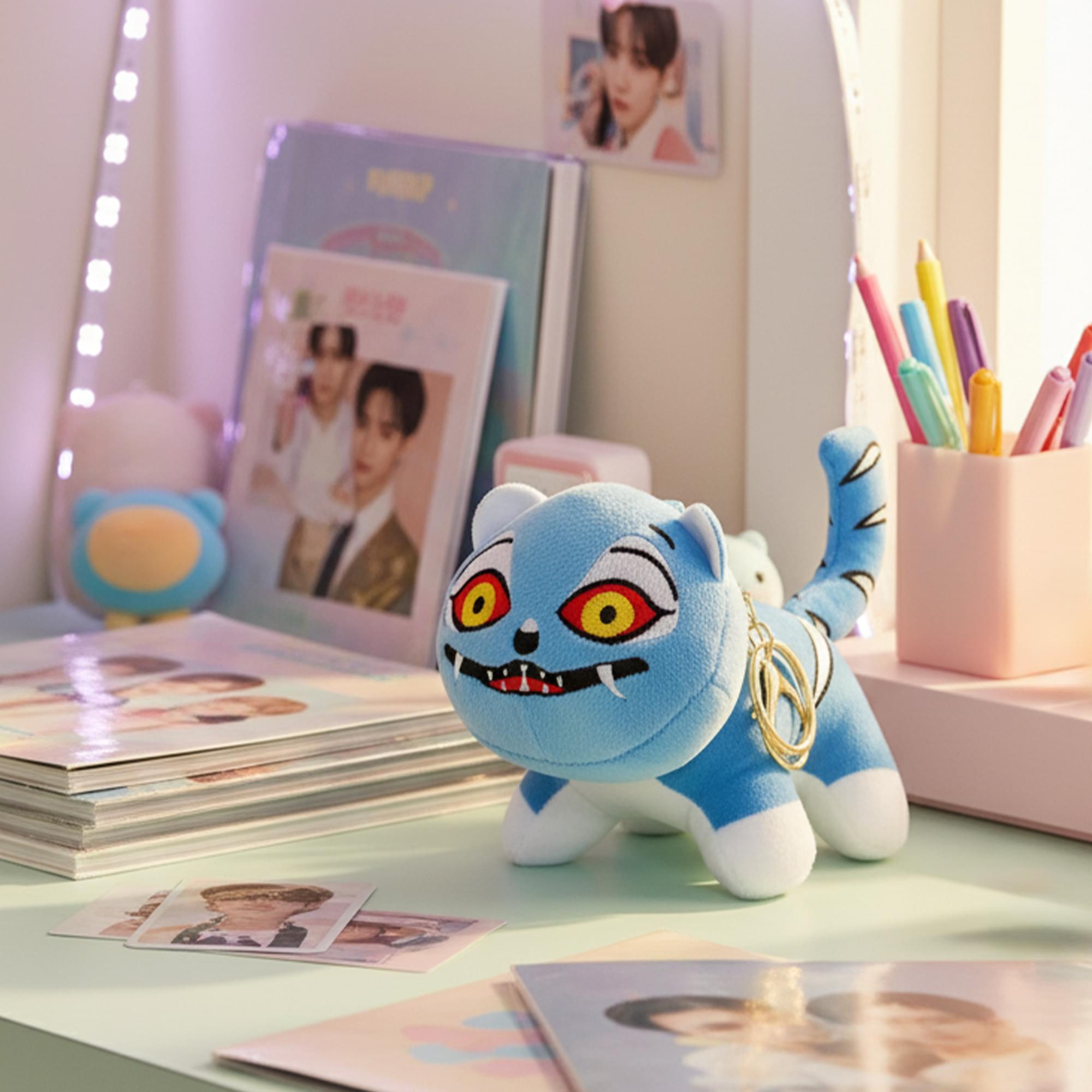 K-Pop Demon Hunters 5-Inch Plush Key Ring | Derpy Cheeky